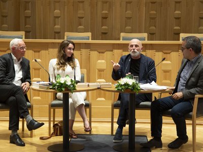 Visky András Kitelepítés könyv beszélgetés 2023 június 13. - Fotó: Hurta Hajnalka