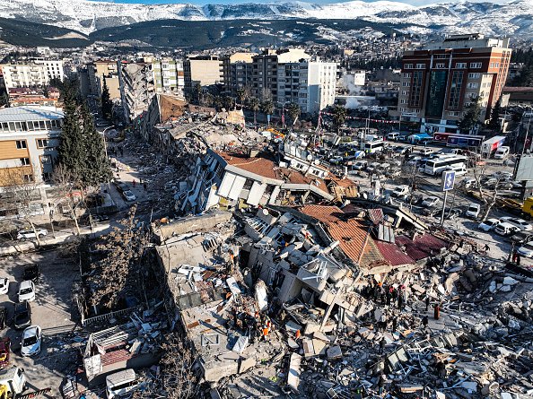 2023 február, Sziria, földrengés borítókép (f.GettyImages)