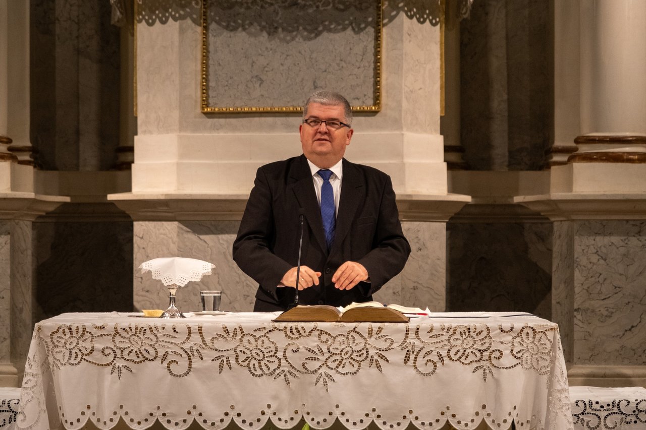 Czibere Károly. RSZ-MRSZA évindító istentisztelet 2024. január 19. - Fotó: Református Szeretetszolgálat