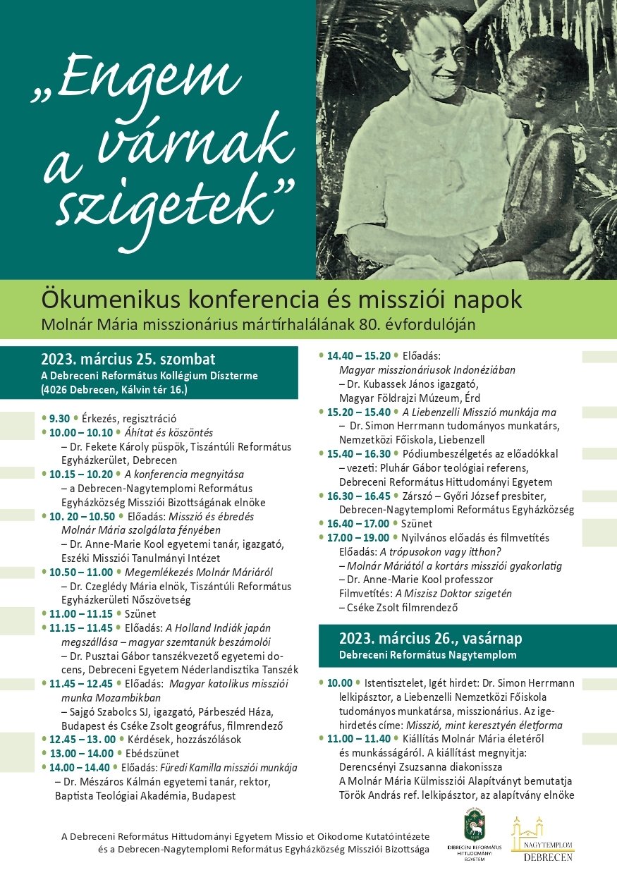 Molnár Mária emlékkonferencia programja 2023 Debrecen