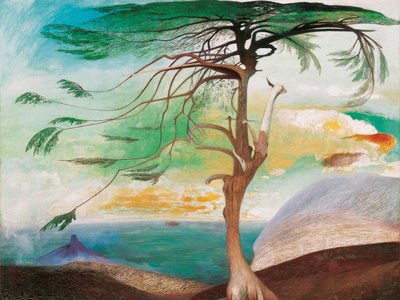 Csontváry Kosztka Tivadar  A magányos cédrus (1907) - Forrás: Wikipedia