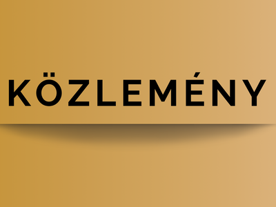 KÖZLEMÉNY 2 felirat 2024
