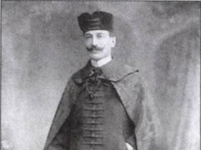 Kóczán Mór lelkész 1918 körül - Gödi Almanach fekvő.jpg