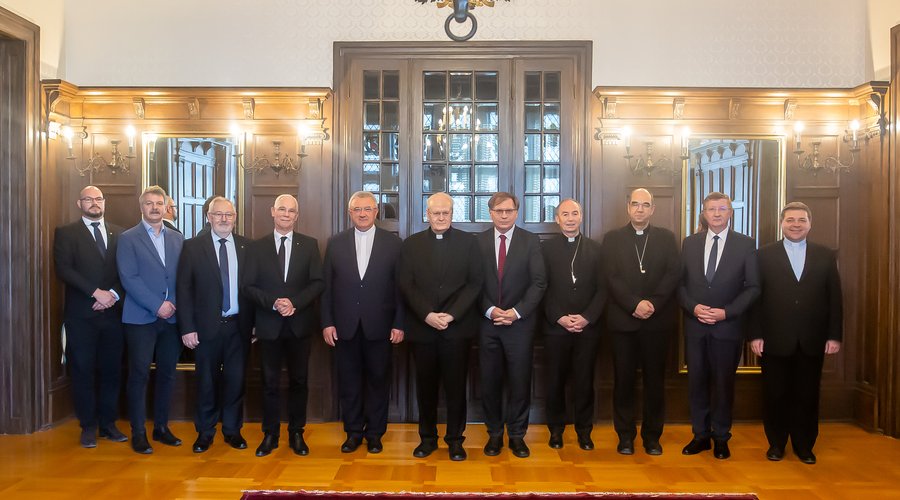 A három legnagyobb keresztyén egyház püspökeinek találkozója 2023 ősz -Fotó: Magyar Katolikus Püspöki Konferencia