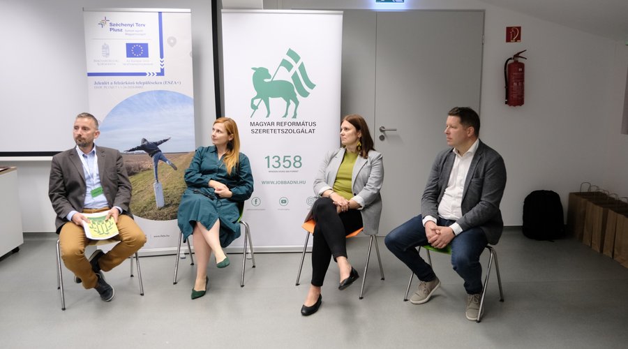 Kerekasztal (Sotkó Levente Attila, Böröcz Lívia, Sohajdáné Samu Zsuzsanna, Juhász Márton) FETE konferencia, Bp, Károli XIII. kerület, 2025. szeptember 25. - Fotó: MRSZ