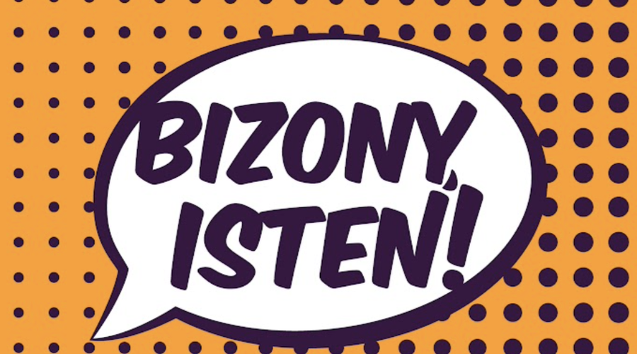 Bizony, Isten! logó