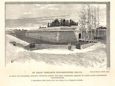 Cserna_Károly_Az_aradi_vértanúk_kivégeztetési_helye