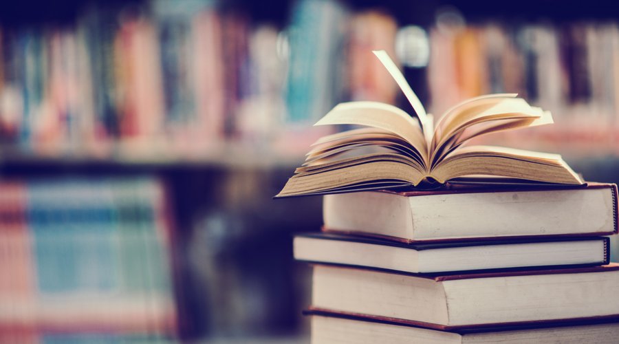 book-library-with-open-textbook