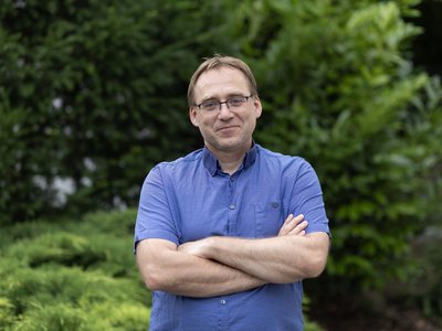 Harmathy András szentendrei református lelkész 2023 június - Fotó: Hurta Hajnalka