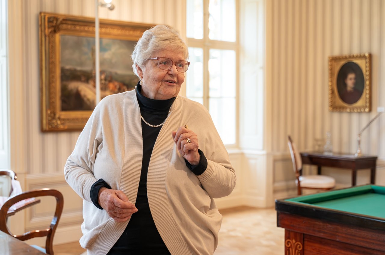 Tisza Ilona a kastélyban 2025. október 31-én- Fotó: Pocsai Petra