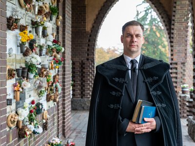 Dancsó Zoltán lelkész, Debrecen-Nagytemplom 2022. ősz - Fotó: Zelenka Attila