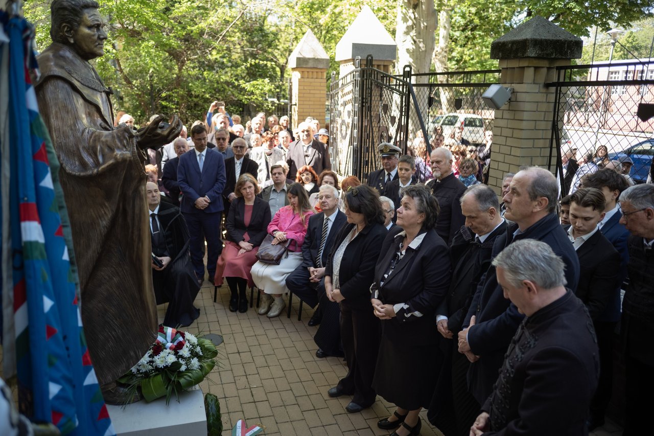 Hegedűs Loránt püpspök szobrának avatása 2025. április25 - Fotó: Todoroff Lázár