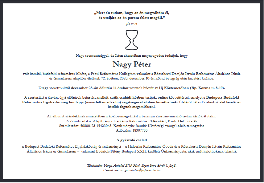 in memoriam nagy péter