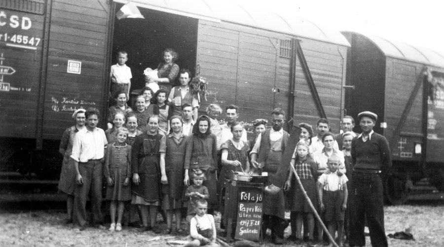 fortepan_32734_szlovakia, galanta, felvideki magyarok kitelepitese